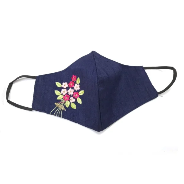 Pack of 2_ Embroidery Cotton Mask (Color: Assorted)