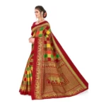 Women's Georgette Printed Saree With Unstitched Blouse (Multicolor, 5-6 Mtrs)