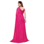 Women's Georgette Printed Saree WithOut Blouse (Pink, 5-6 Mtrs)