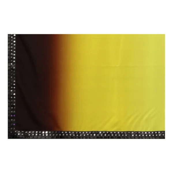 Women's Georgette Printed Saree With Unstitched Blouse (Yellow, 5-6 Mtrs)