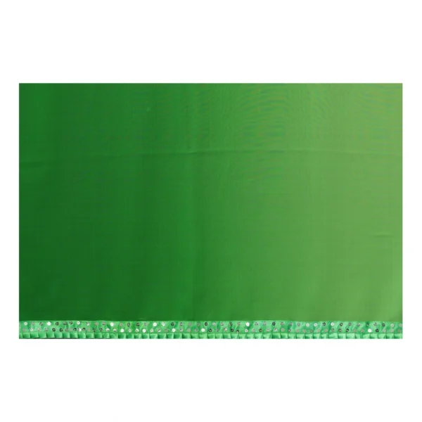 Women's Georgette Printed Saree With Unstitched Blouse (Green, 5-6 Mtrs)