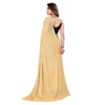 Women's Georgette Printed Saree WithOut Blouse (Beige, 5-6 Mtrs)