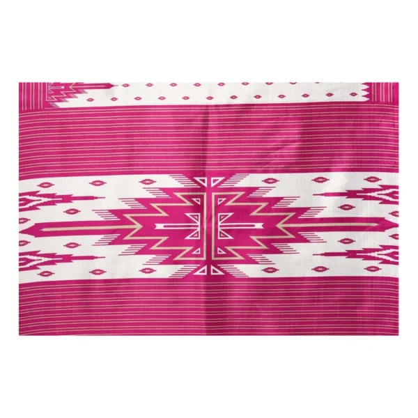 Women's Art Silk Printed Saree With Unstitched Blouse (Pink, 5-6 Mtrs)