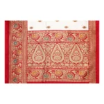 Women's Art Silk Printed Saree With Unstitched Blouse (Red, 5-6 Mtrs)