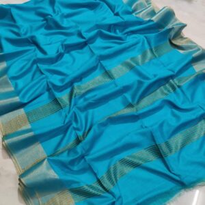 Cotton silk woven Bhagalpuri sarees