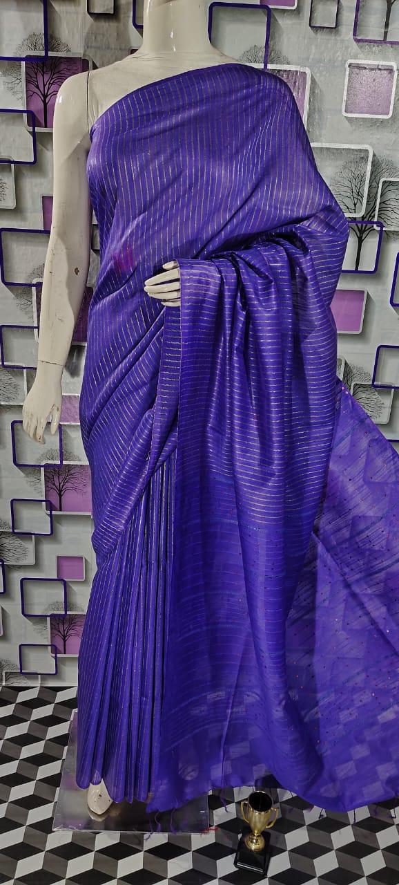 Cotton silk woven Bhagalpuri sarees