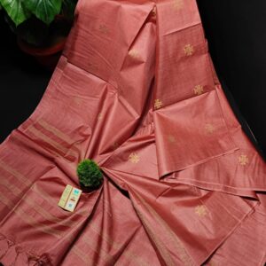 Woven heart motifs saree