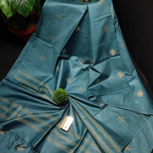 Woven heart motifs saree