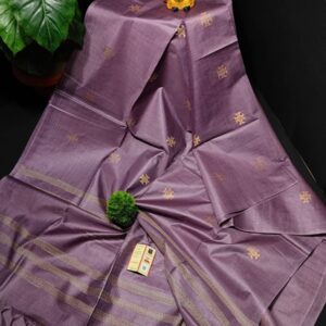 Woven heart motifs saree