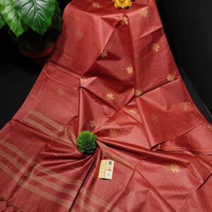 Woven heart motifs saree