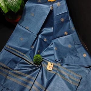 Woven heart motifs saree