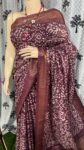 Hand b0utique print saree