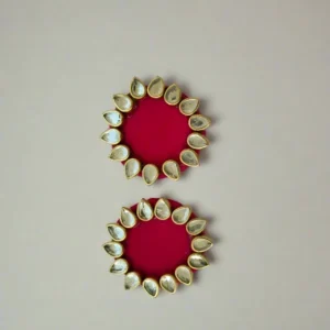 Rainvas Kundan mini multicolor studs earrings