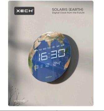 XECH solaris earth desktop clock speaker