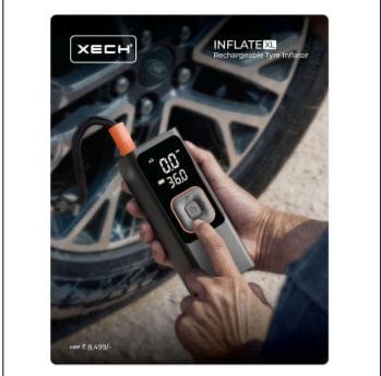 XECH INFLATE XL rechargeable tyre inflator