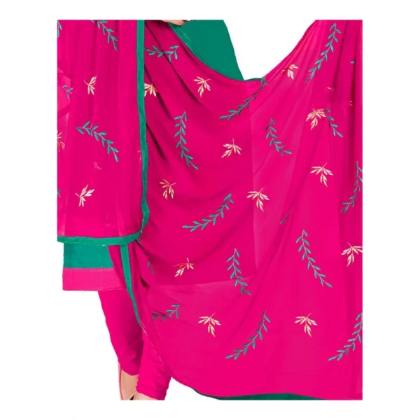 Women's Glaze Cotton Unstitched Salwar-Suit Material With Dupatta (Turquoise, 2 Mtr)