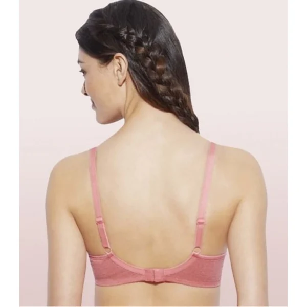 Enamor Women'S Side Support Shaper Supima Cotton Everyday Brassiere (Model: A042, Color: TomatoMelange, Material: Cotton)
