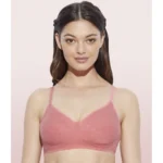 Enamor Women'S Side Support Shaper Supima Cotton Everyday Brassiere (Model: A042, Color: TomatoMelange, Material: Cotton)