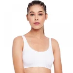 Enamor Women'S Low Impact Brassiere (Model: SB06, Color: White, Material: Cotton)