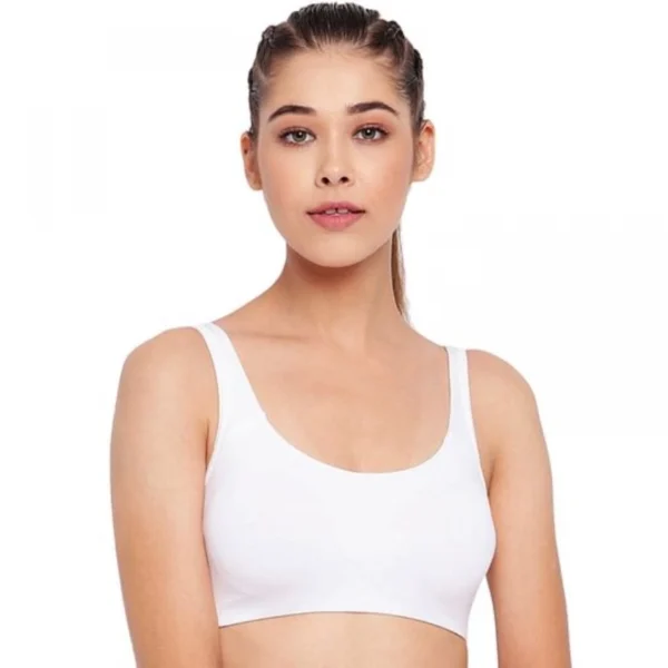 Enamor Women'S Low Impact Brassiere (Model: SB06, Color: White, Material: Cotton)