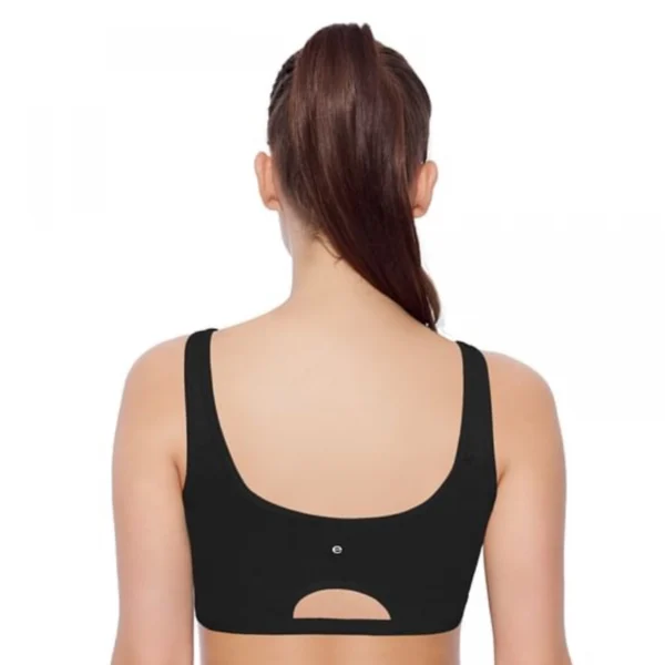 Enamor Women'S Low Impact Brassiere (Model: SB06, Color: Black, Material: Cotton)