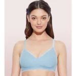 Enamor Women'S Side Support Shaper Supima Cotton Everyday Brassiere (Model: A042, Color: ChambrayMelange, Material: Cotton)
