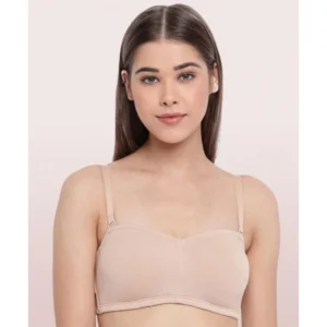 Enamor Women'S Perfect Shaping Cotton Strapless Brassiere (Model: A019, Color: Skin, Material: Cotton)