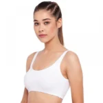 Enamor Women'S Low Impact Brassiere (Model: SB06, Color: White, Material: Cotton)