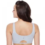 Enamor Women'S Low Impact Brassiere (Model: SB06, Color: GreyMelange, Material: Cotton)