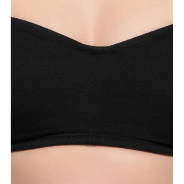 Enamor Women'S Perfect Shaping Cotton Strapless Brassiere (Model: A019, Color: Black, Material: Cotton)