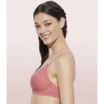 Enamor Women'S Side Support Shaper Supima Cotton Everyday Brassiere (Model: A042, Color: TomatoMelange, Material: Cotton)