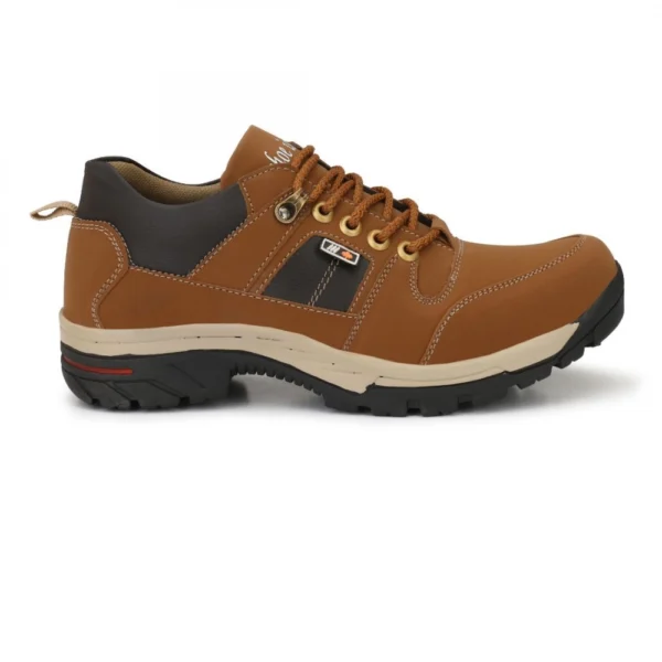 Men Tan,Brown,Black Color Leatherette Material Casual Boots