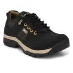 Men Black Color Leatherette Material Casual Boots