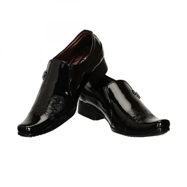 Men Black Color Synthetic Material Casual Formal Shoes