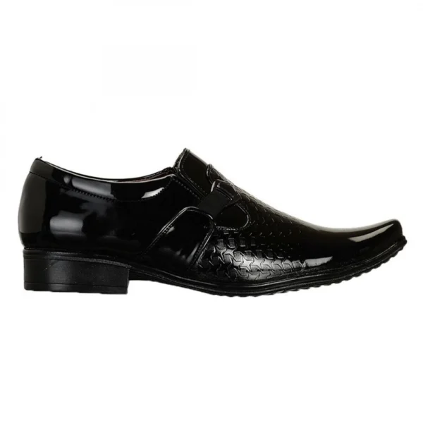 Men Black Color Synthetic Material Casual Formal Shoes