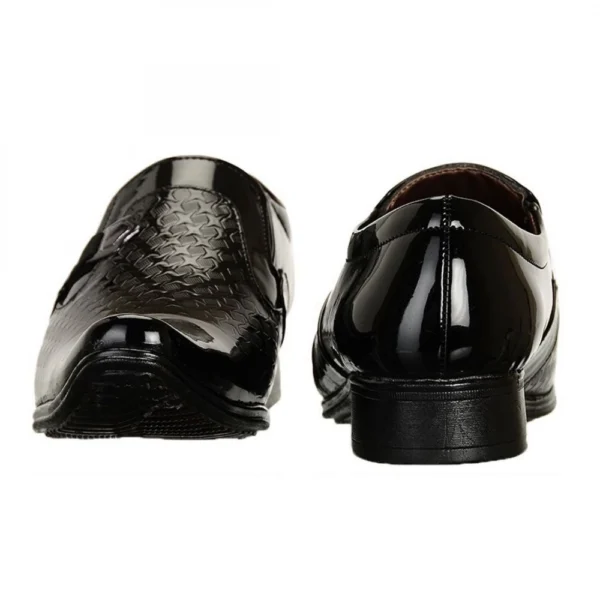 Men Black Color Synthetic Material Casual Formal Shoes