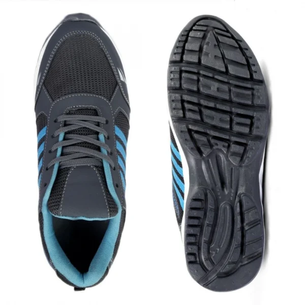 Men Grey,Blue Color Mesh Material Casual Sports Shoes