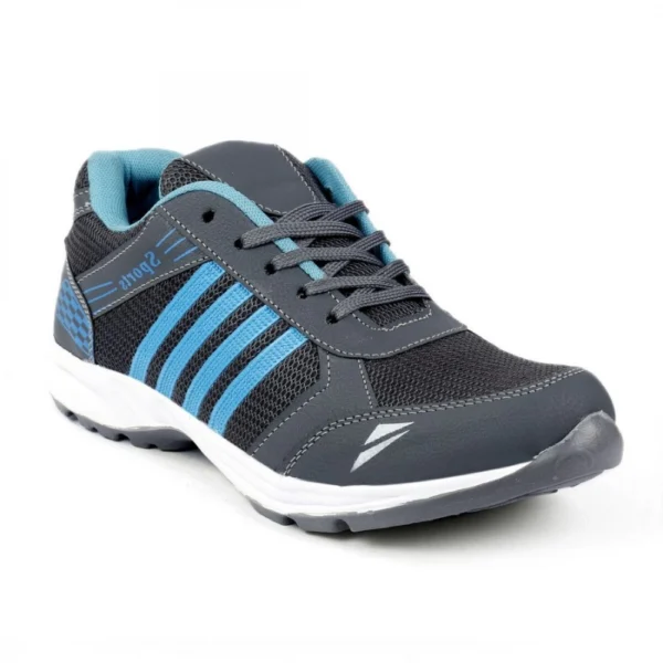 Men Grey,Blue Color Mesh Material Casual Sports Shoes