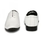 Men's White Color Patent Leather Material Casual Formal Shoes