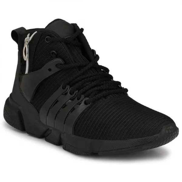 Men Black Color Mesh Material Casual Sports Shoes