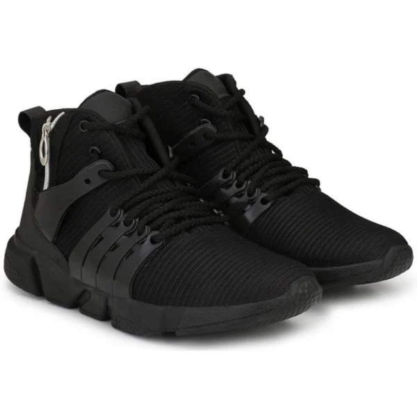 Men Black Color Mesh Material Casual Sports Shoes
