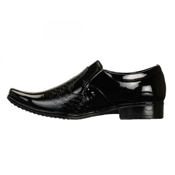 Men Black Color Synthetic Material Casual Formal Shoes