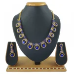 Women's Alloy Necklace set (Blue)