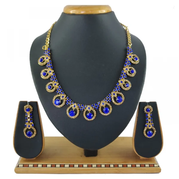 Women's Alloy Necklace set (Blue)