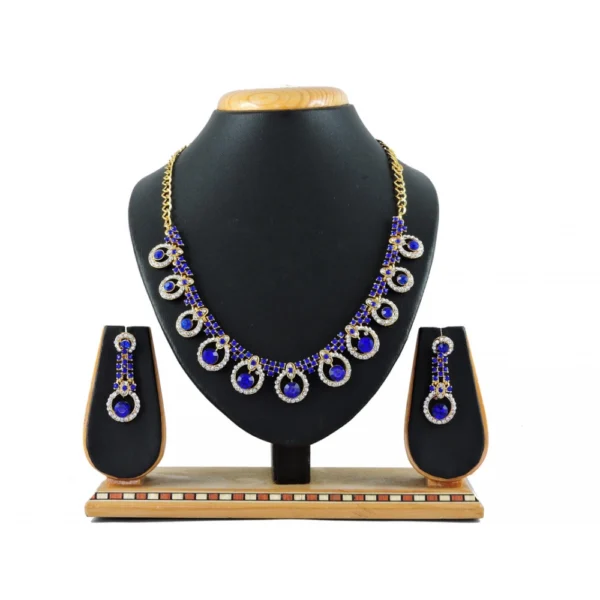 Women's Alloy Necklace set (Blue)