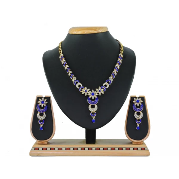 Women's Alloy Necklace set (Blue)