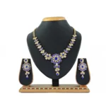 Women's Alloy Necklace set (Blue)
