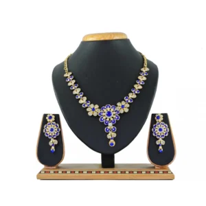 Women's Alloy Necklace set (Blue)