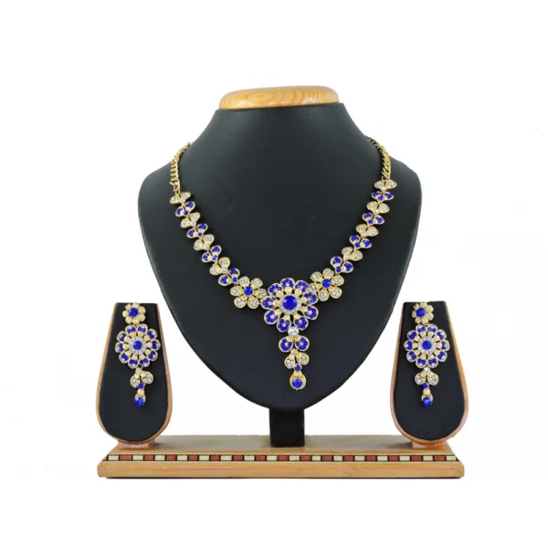 Women's Alloy Necklace set (Blue)