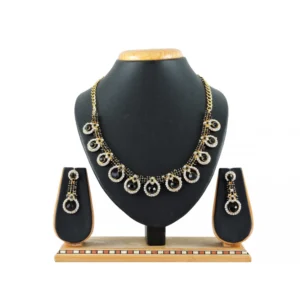 Women's Alloy Necklace set (Black)